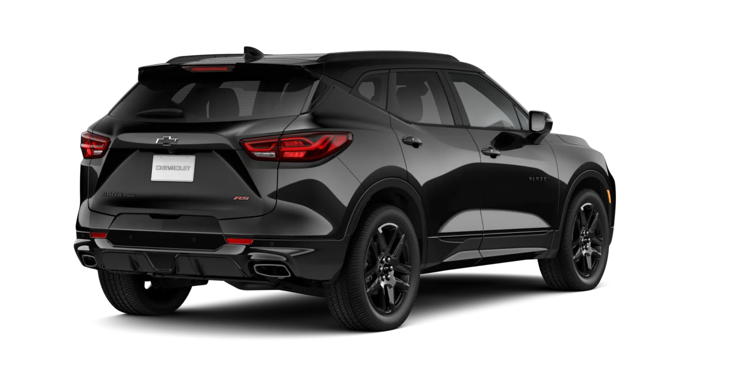 2026 Chevrolet Blazer RS in Black, GMC studio render, stock number 26C417, in stock at Charlie Obaugh in Staunton, Virginia