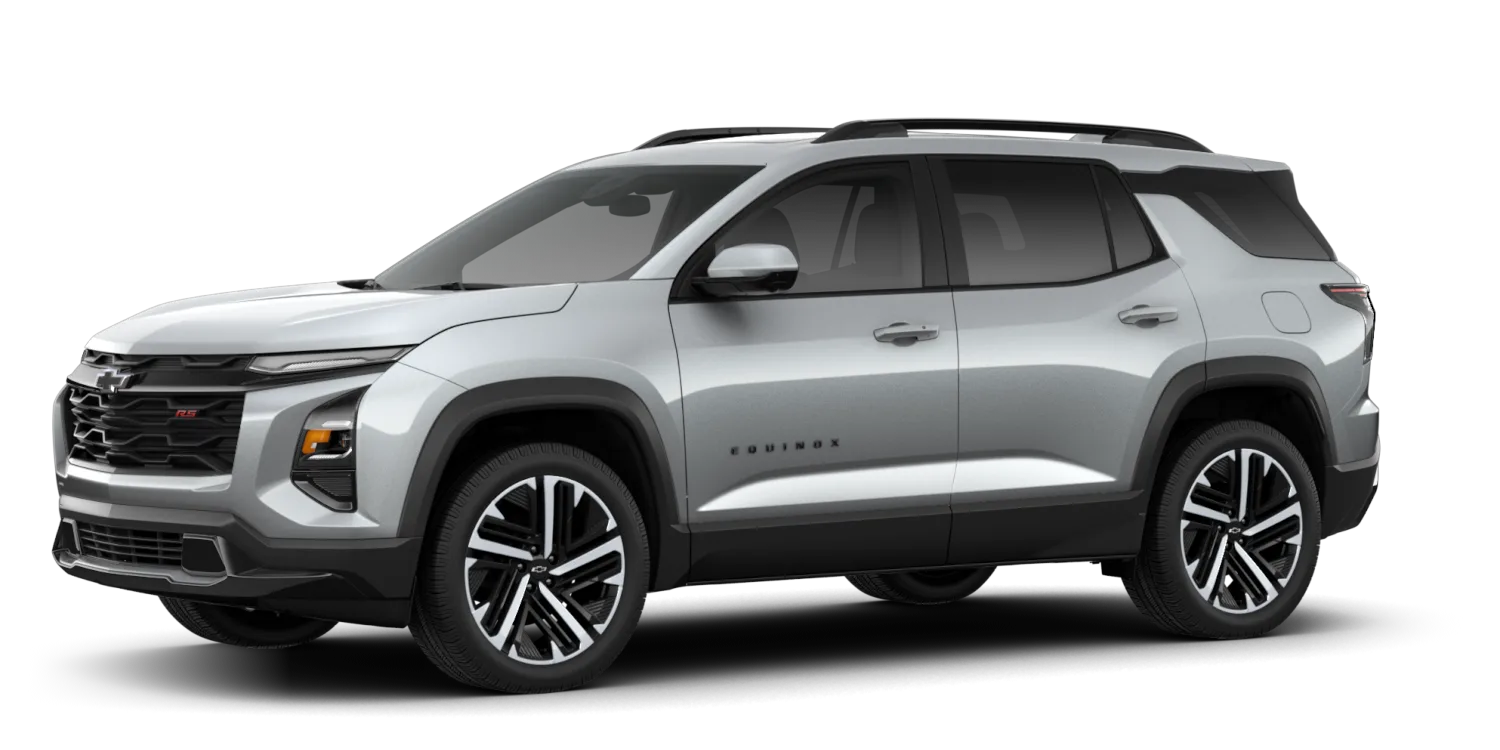 2027 Chevrolet Equinox RS in Sterling Gray Metallic, GMC studio render, in stock at Charlie Obaugh in Staunton, Virginia