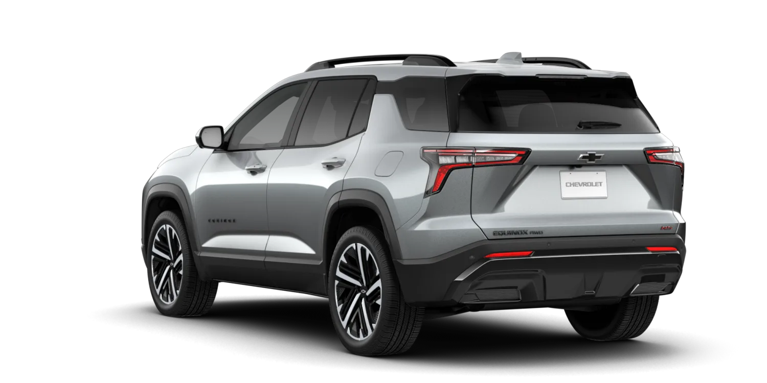 2027 Chevrolet Equinox RS in Sterling Gray Metallic, GMC studio render, in stock at Charlie Obaugh in Staunton, Virginia