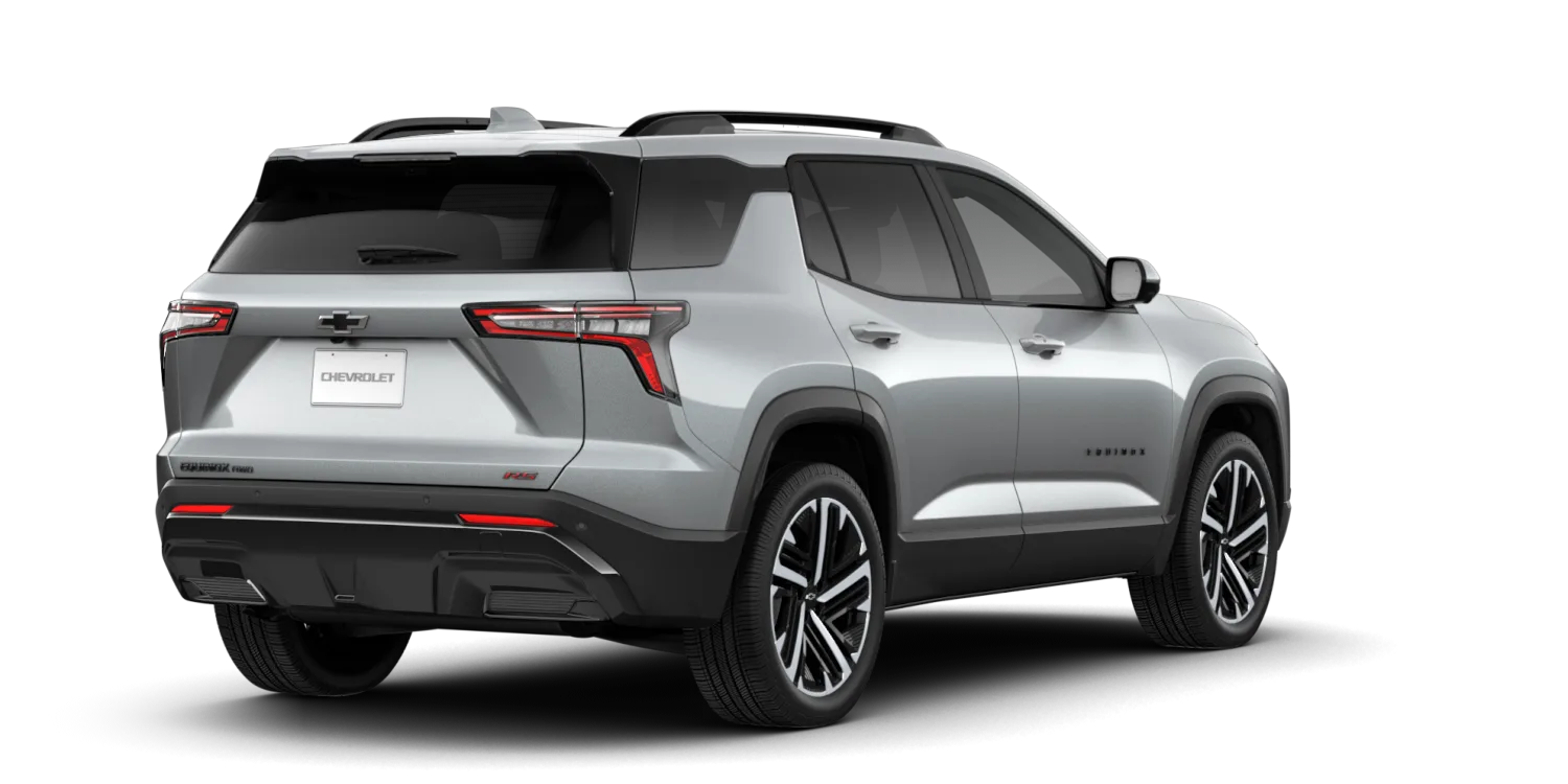 2027 Chevrolet Equinox RS in Sterling Gray Metallic, GMC studio render, in stock at Charlie Obaugh in Staunton, Virginia