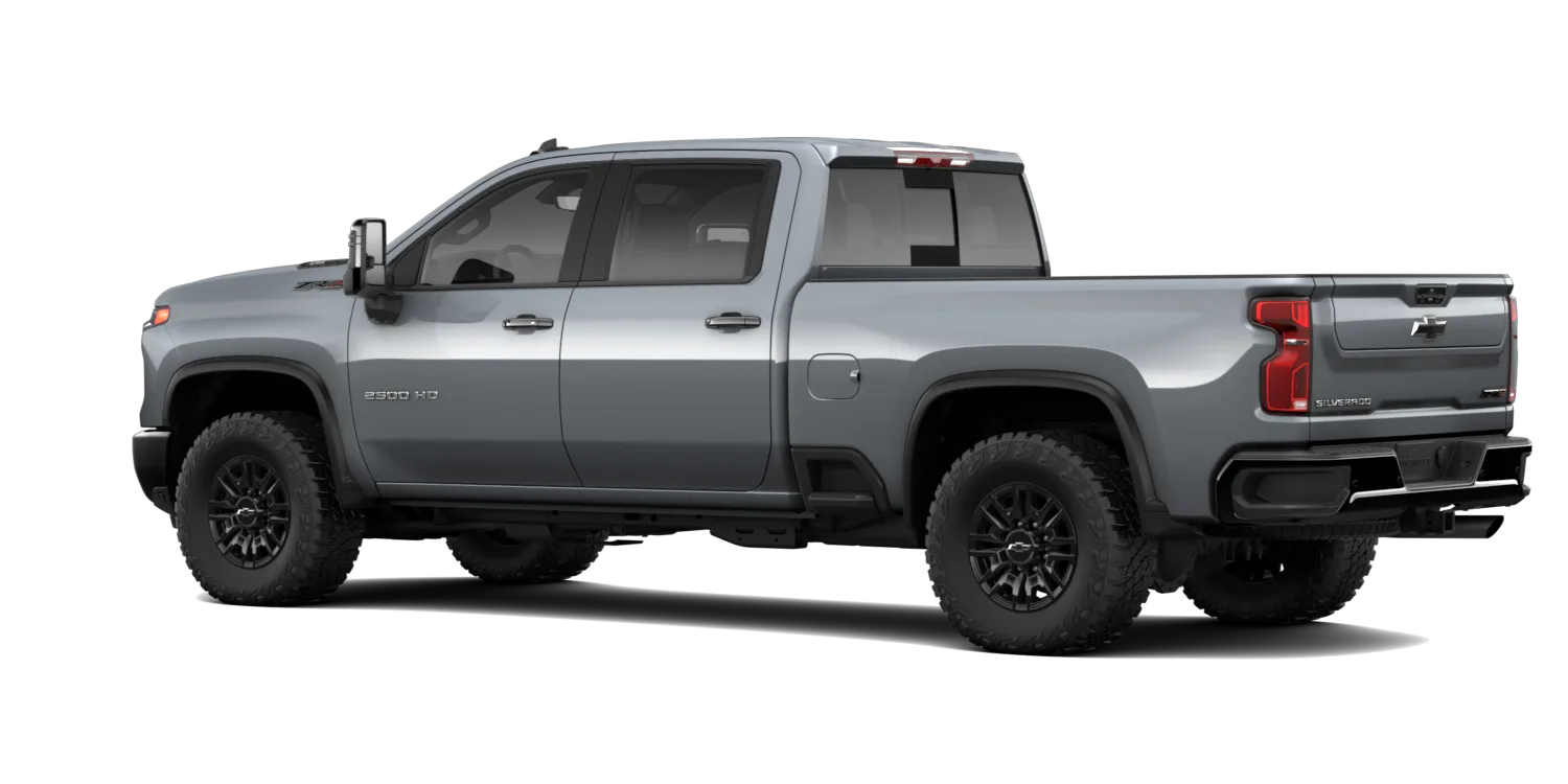 2026 Chevrolet Silverado 2500HD ZR2 in Sterling Gray Metallic, GMC studio render, in stock at Charlie Obaugh in Staunton, Virginia