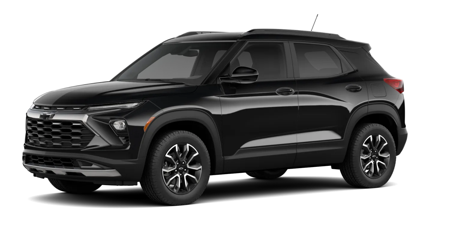 2026 Chevrolet TrailBlazer ACTIV in Mosaic Black Metallic, GMC studio render, in stock at Charlie Obaugh in Staunton, Virginia