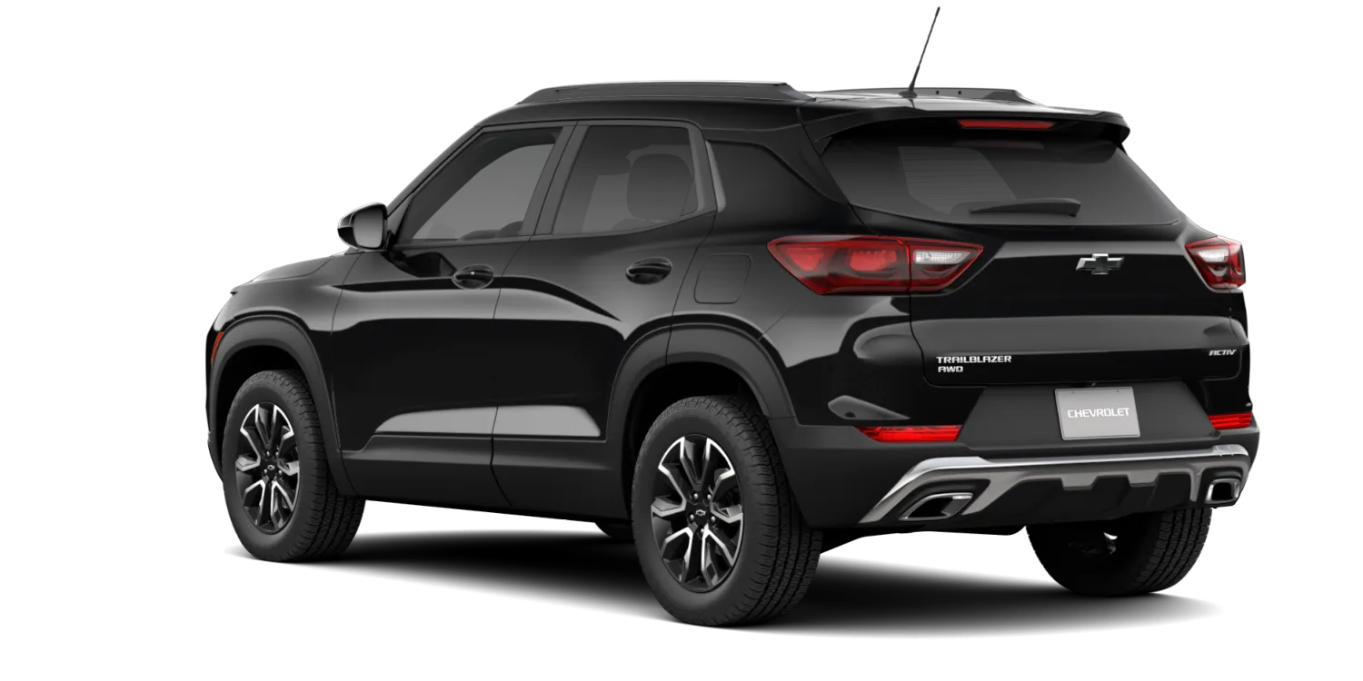 2026 Chevrolet TrailBlazer ACTIV in Mosaic Black Metallic, GMC studio render, in stock at Charlie Obaugh in Staunton, Virginia