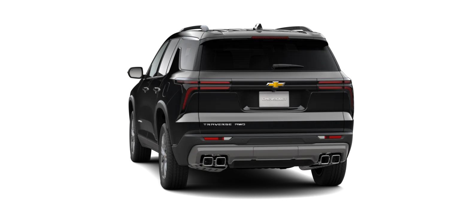2027 Chevrolet Traverse LT in Mosaic Black Metallic, GMC studio render, in stock at Charlie Obaugh in Staunton, Virginia