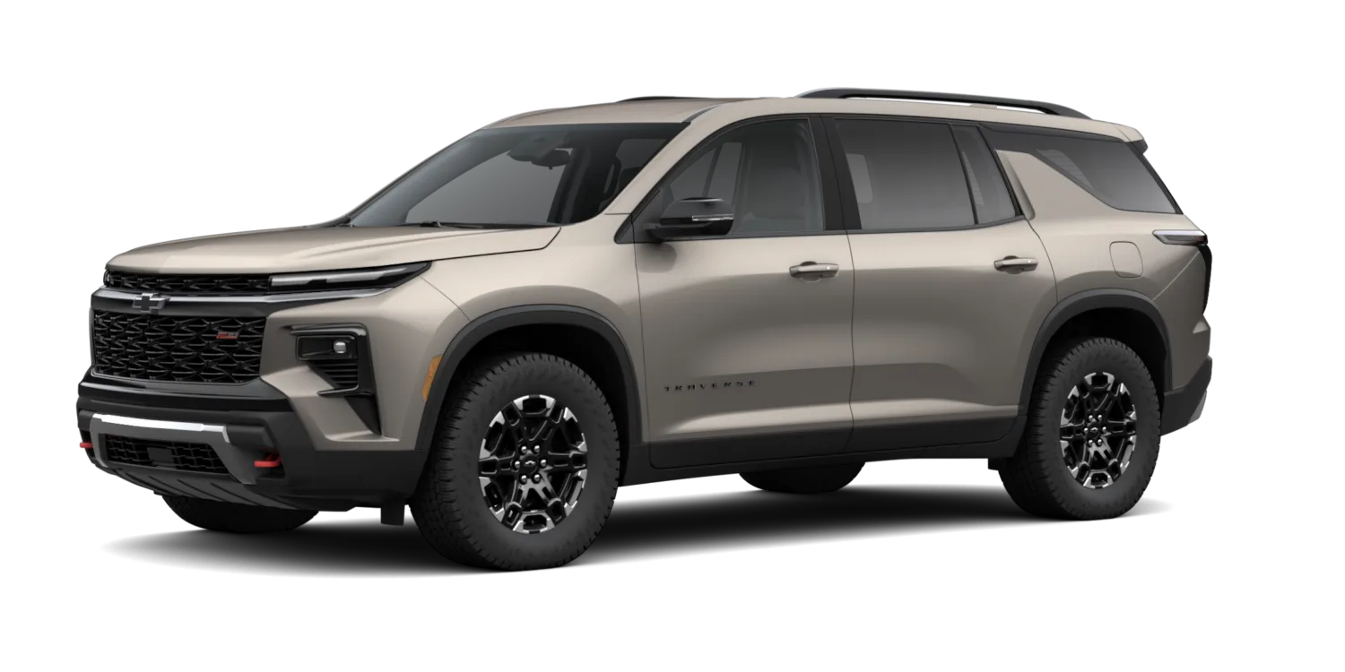 2027 Chevrolet Traverse Z71 in Sandstone Gray, GMC studio render, in stock at Charlie Obaugh in Staunton, Virginia