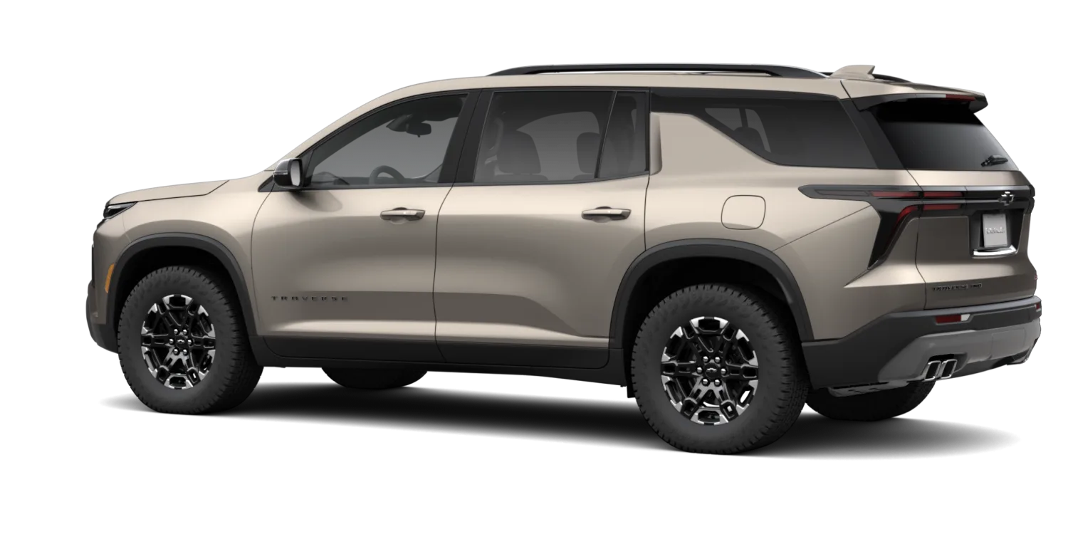 2027 Chevrolet Traverse Z71 in Sandstone Gray, GMC studio render, in stock at Charlie Obaugh in Staunton, Virginia