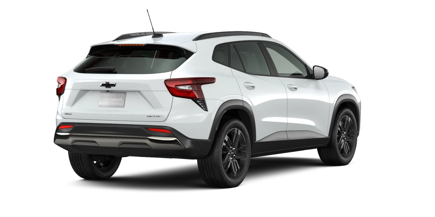 2026 Chevrolet Trax ACTIV in Summit White, GMC studio render, stock number 26C453, in stock at Charlie Obaugh in Staunton, Virginia
